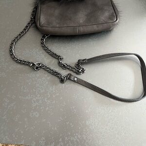 Gianni Notaro Gray Leather Bag